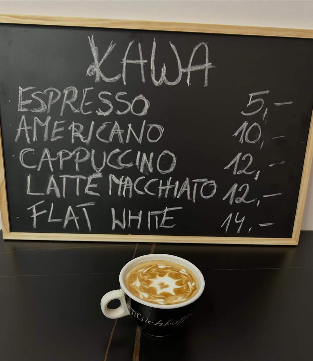 Menu kawowe Fratelli Polacchi - espresso, cappuccino, latte