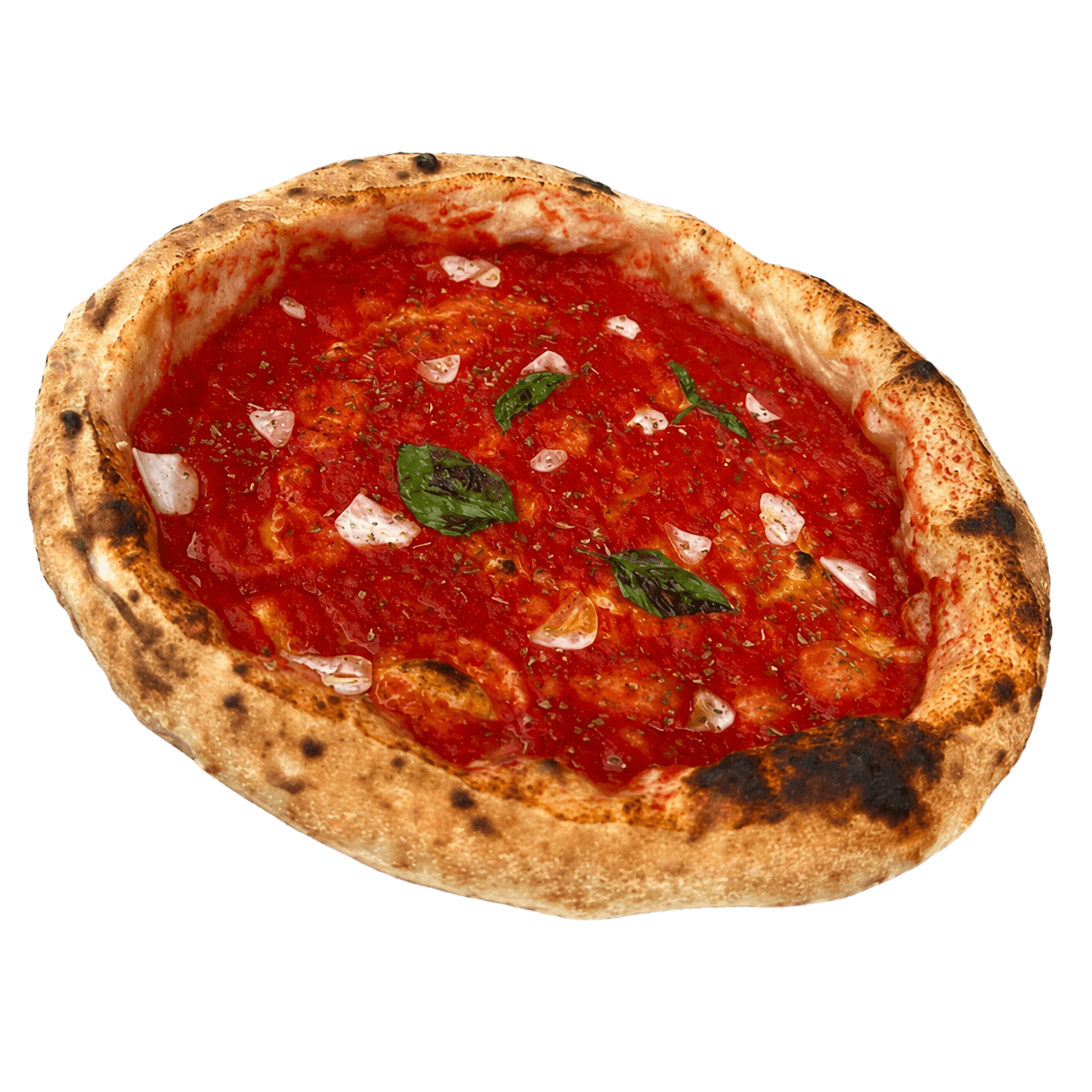 Pizza neapolitańska Margherita - Fratelli Polacchi Garwolin Pizza neapolitańska Margherita z mozzarellą i bazylią - Fratelli Polacchi w Garwolinie
